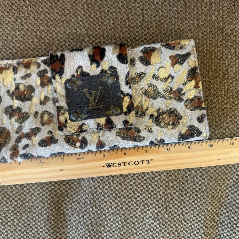 Upcycled Keep it Gypsy clutch/ wallet